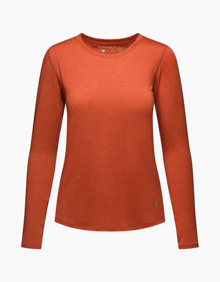 SHREDLY Women's Long Sleeve : Terracotta