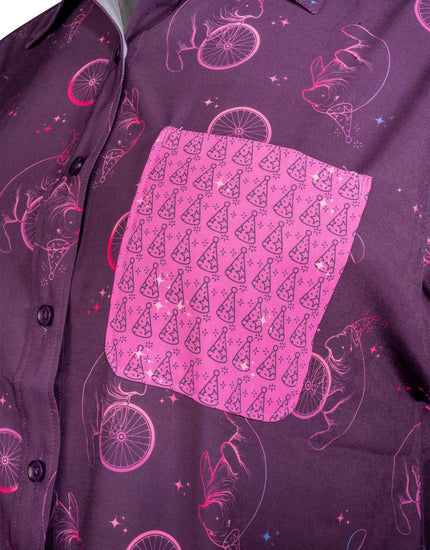 SHREDLY Women's SHREDLY x Marley Blonsky : Short Sleeve Explorer Shirt : MF Manatee