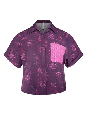 SHREDLY Women's SHREDLY x Marley Blonsky : Short Sleeve Explorer Shirt : MF Manatee