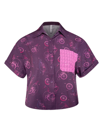 SHREDLY Women's SHREDLY x Marley Blonsky : Short Sleeve Explorer Shirt : MF Manatee