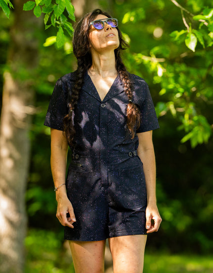 SHREDLY Women's Trail Romper : Galaxy Splatter