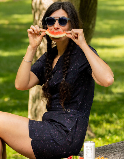 SHREDLY Women's Trail Romper : Galaxy Splatter
