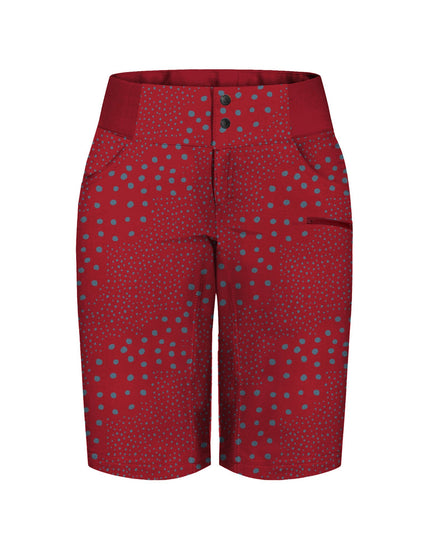 SHREDLY Women's All Time 14" - Zipper Snap Mid - Rise Short : Dottie