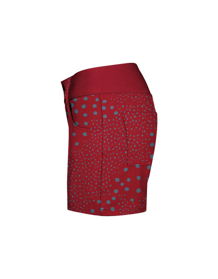 SHREDLY Women's All Time 5" - Zipper Snap Mid-Rise Short : Dottie