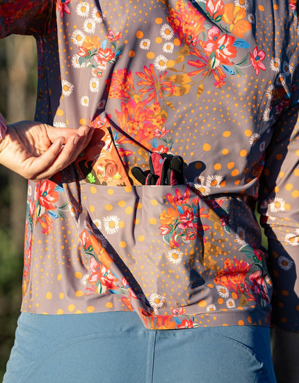 SHREDLY Women's Beyond Tech Cargo Long Sleeve : Flora Clay