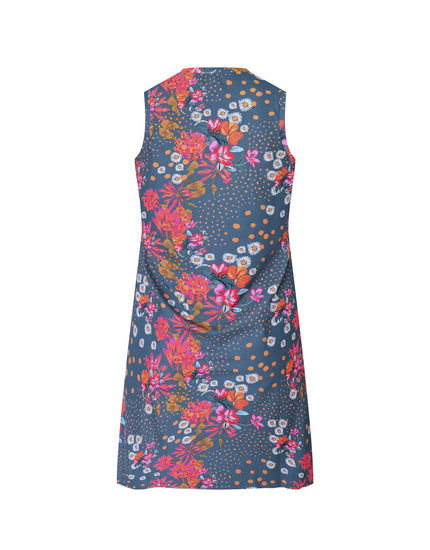 SHREDLY Women's Beyond Tech Cool Down Dress : Flora Azul