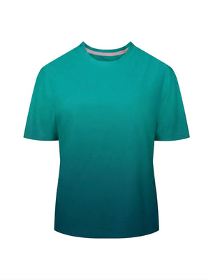 SHREDLY Women's Beyond Tech Tee Vented : Deep Sea Ombre