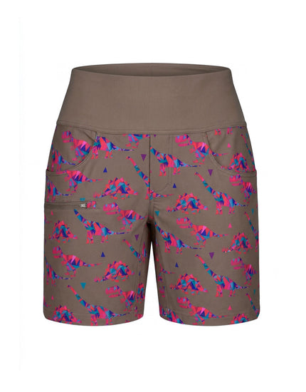SHREDLY Women's Limitless 7" - Stretch Waistband High-Rise Short : Jonesy III