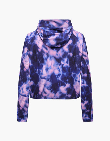 SHREDLY Women's Beyond Tech Jacket : Midnight Tie Dye