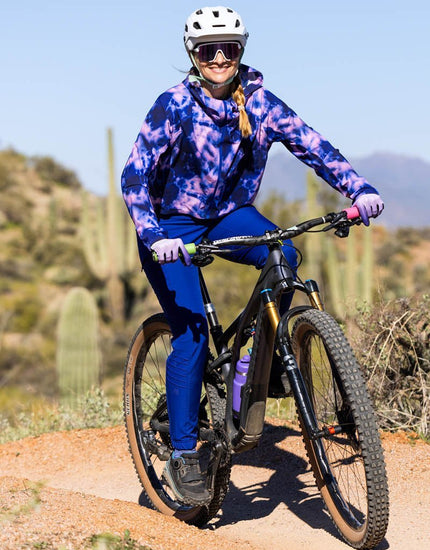 SHREDLY Women's Beyond Tech Jacket : Midnight Tie Dye