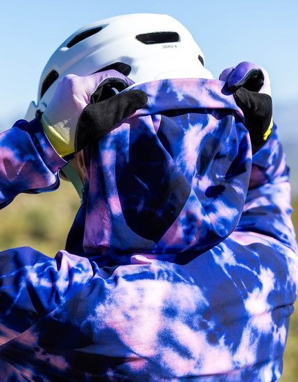 SHREDLY Women's Beyond Tech Jacket : Midnight Tie Dye