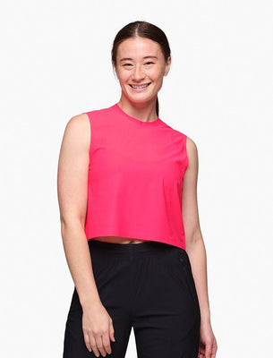 SHREDLY Women's Beyond Tech Tank : Nebula Pink