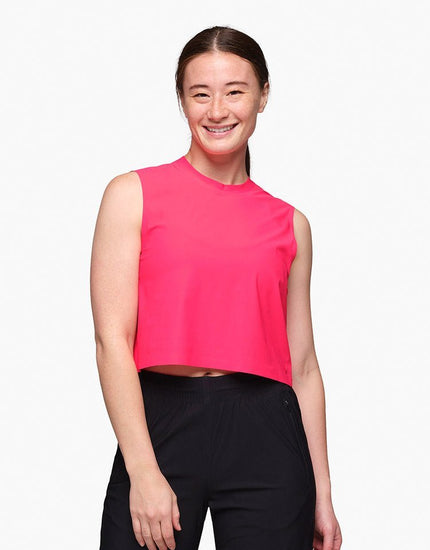 SHREDLY Women's Beyond Tech Tank : Nebula Pink