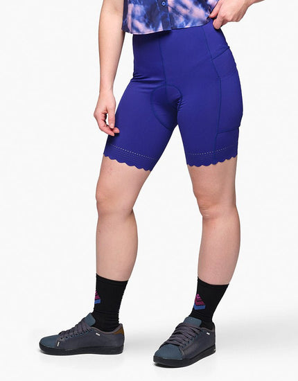 SHREDLY Women's Biker Cham : Midnight