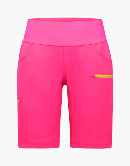 SHREDLY Women's Limitless 11" - Stretch Waistband High - Rise Short : Nebula Pink