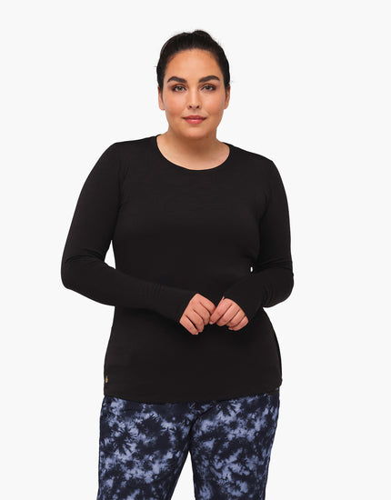 SHREDLY Women's Long Sleeve : Black