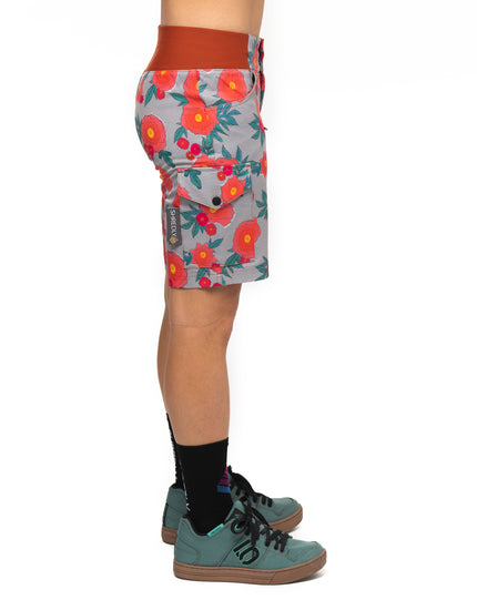 SHREDLY Women's All Time 11" - Zipper Snap Mid - Rise Short : Margie