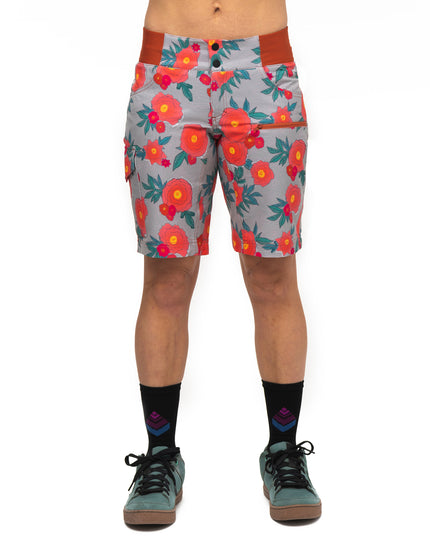 SHREDLY Women's All Time 11" - Zipper Snap Mid - Rise Short : Margie