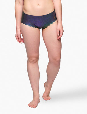 SHREDLY Women's Seamless Hipster Cham : Galaxy Shimmer